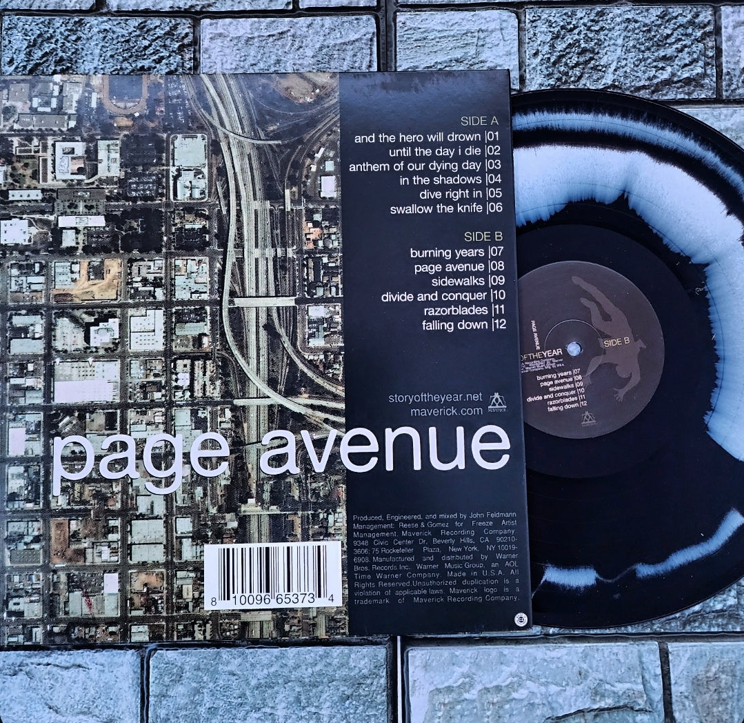 Story of the Year - Page Avenue (Exclusive UO Limited Colored Black/White Vinyl)(Nuevo)(Sellado)